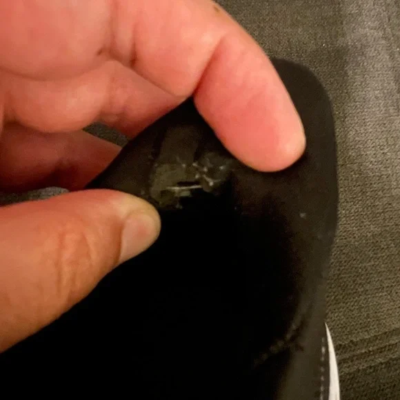 Hoka One One Black and White Athletic Shoes with Maximalist Cushioning - Picture 9 of 11